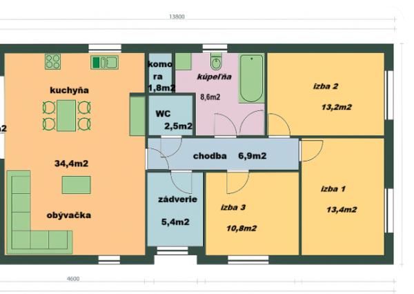 REZERVOVANÝ 4-iz. rodinný dom v štandarde v obci Kyselica okres Dunajská Streda