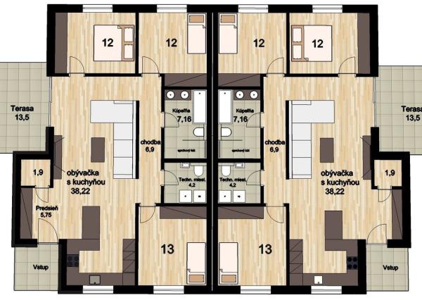 NA PREDAJ - Novostavba 4-iz. rodinného domu v dvojdome vo vyhľadávanej lokalite Florida Villa Park, Dunajská Streda