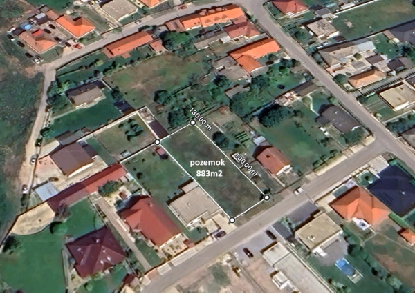 NA PREDAJ stavebný pozemok 883 m² – Dolný Bar, okres Dunajská Streda