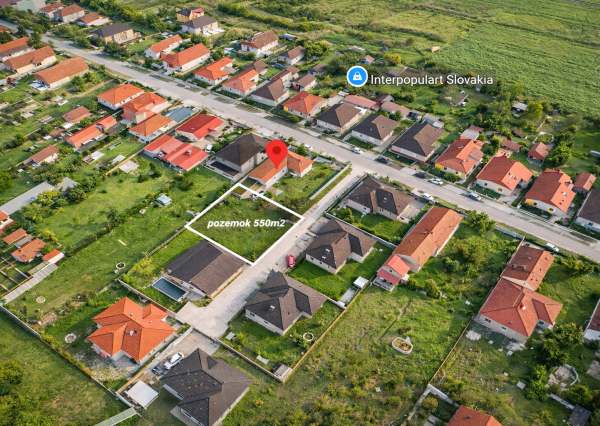 NA PREDAJ slnečný stavebný pozemok 550m2 v obci Rohovce okres Dunajská Streda