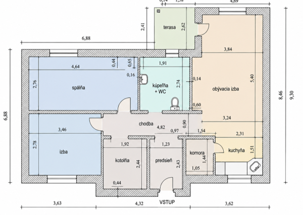 Na PREDAJ rodinný dom s dvojgarážou 136m² s pozemkom 570m² a upravenou záhradou – Horná Potôň