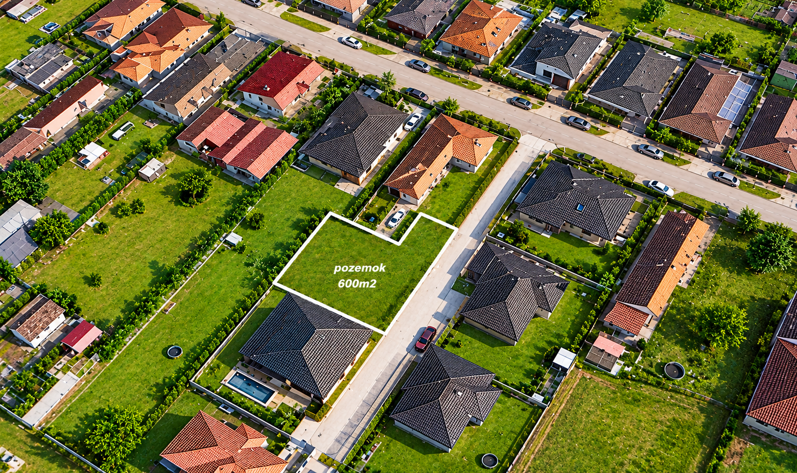NA PREDAJ slnečný stavebný pozemok 600m2 v obci Rohovce okres Dunajská Streda